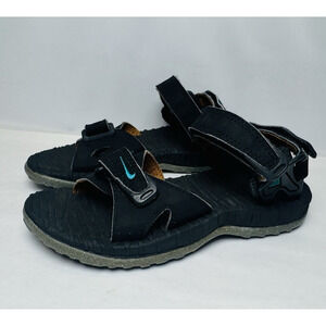 Nike Air Deschutz ACG Sandals‎ Kids Size 1 Black Adjustable Strap Water Outdoor
